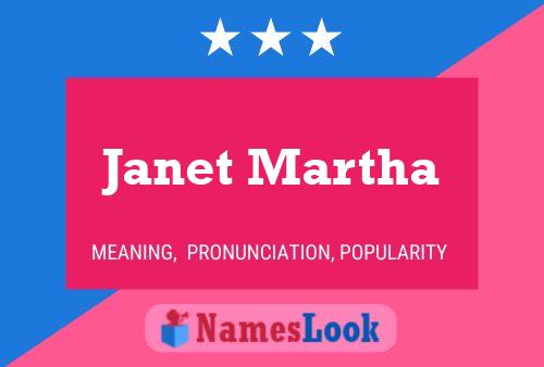 Постер имени Janet Martha