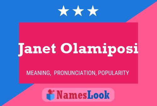 Постер имени Janet Olamiposi