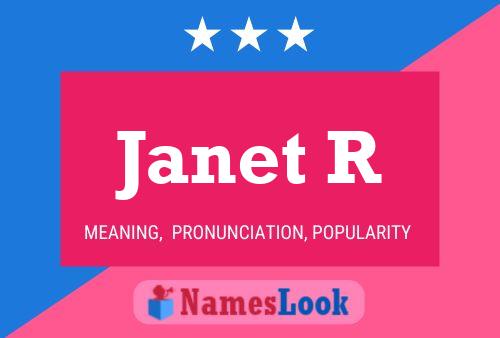 Постер имени Janet R