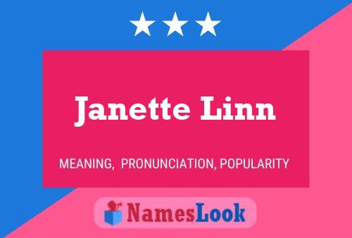 Постер имени Janette Linn