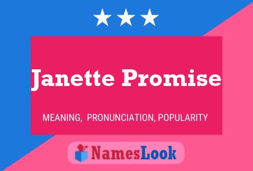 Постер имени Janette Promise