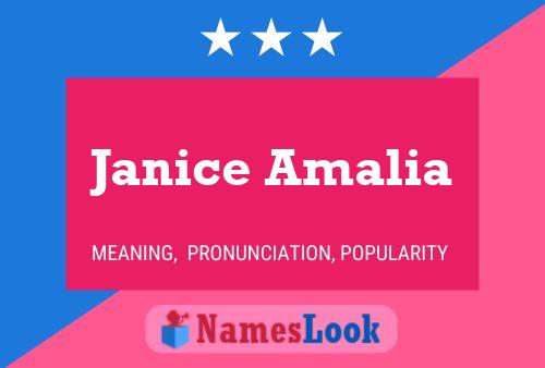 Постер имени Janice Amalia