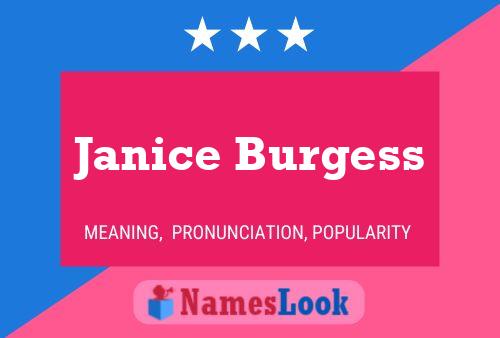 Постер имени Janice Burgess