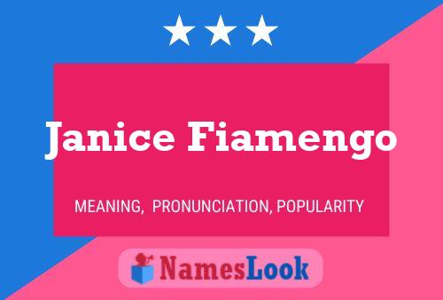 Постер имени Janice Fiamengo