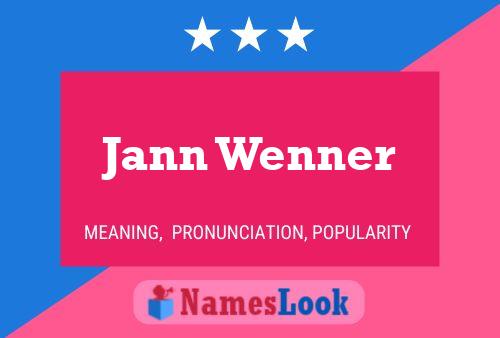 Постер имени Jann Wenner