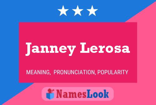 Постер имени Janney Lerosa