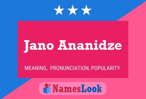 Постер имени Jano Ananidze