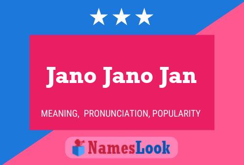 Постер имени Jano Jano Jan