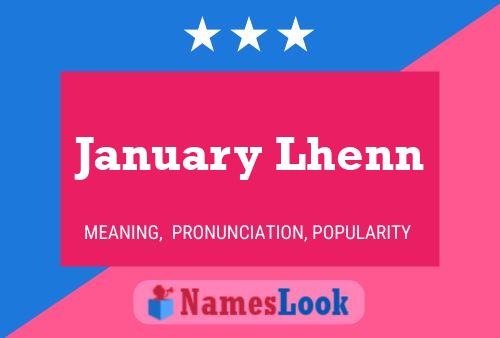 Постер имени January Lhenn