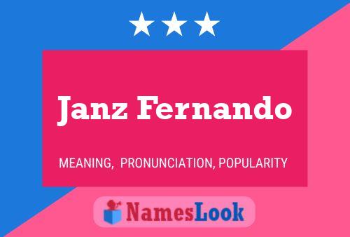 Постер имени Janz Fernando