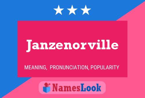 Постер имени Janzenorville