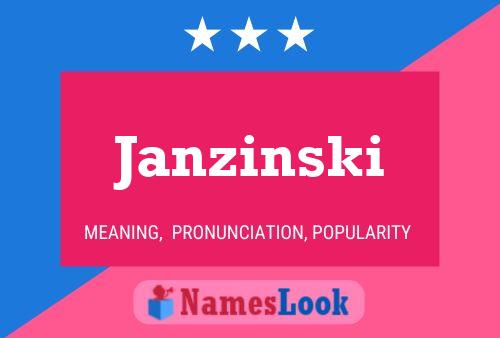 Постер имени Janzinski