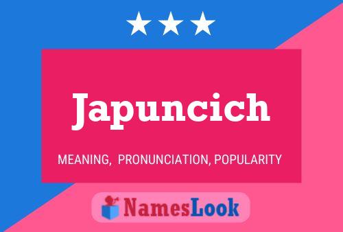 Постер имени Japuncich