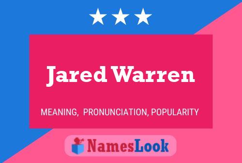 Постер имени Jared Warren