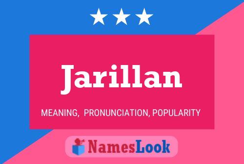 Постер имени Jarillan