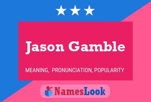 Постер имени Jason Gamble