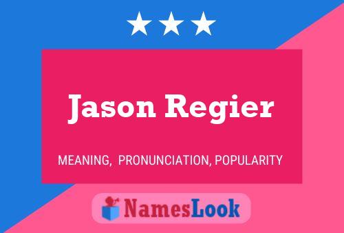 Постер имени Jason Regier