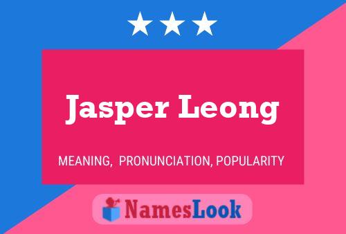 Постер имени Jasper Leong