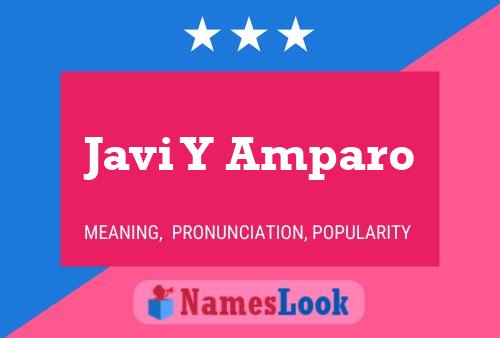 Постер имени Javi Y Amparo