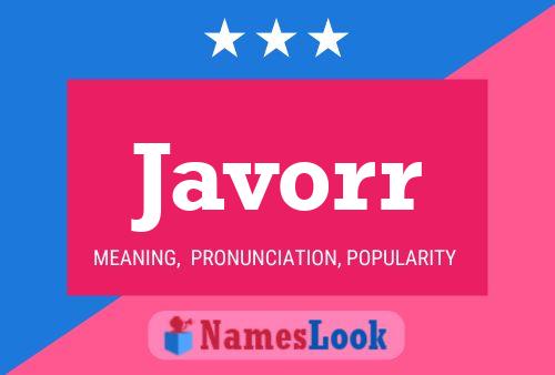 Постер имени Javorr