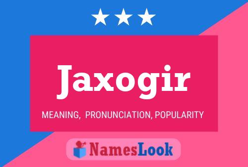 Постер имени Jaxogir