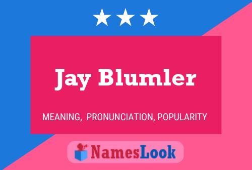 Постер имени Jay Blumler