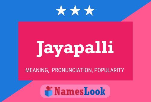 Постер имени Jayapalli