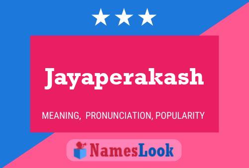 Постер имени Jayaperakash