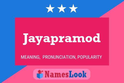 Постер имени Jayapramod