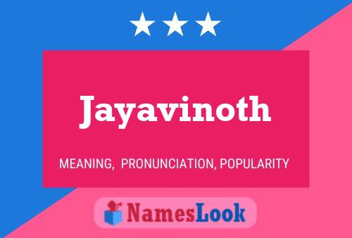 Постер имени Jayavinoth