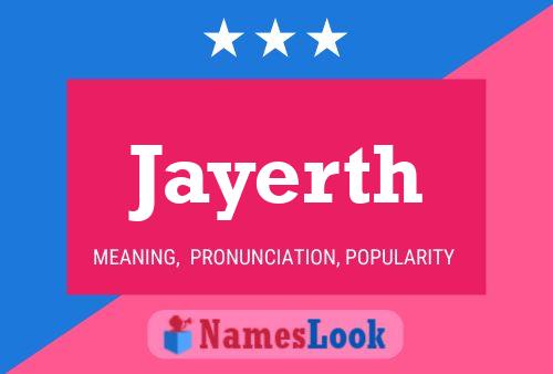 Постер имени Jayerth