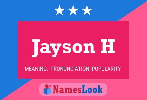 Постер имени Jayson H