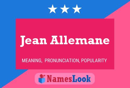 Постер имени Jean Allemane