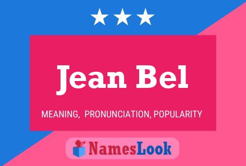 Постер имени Jean Bel