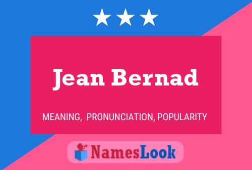 Постер имени Jean Bernad