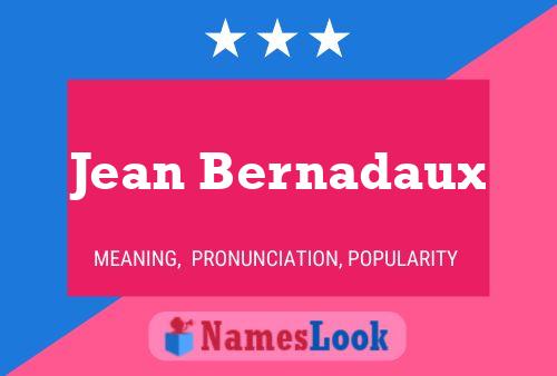 Постер имени Jean Bernadaux