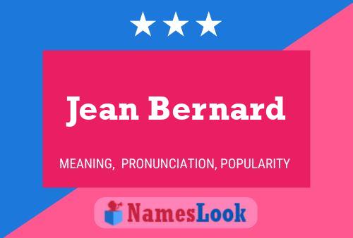 Постер имени Jean Bernard