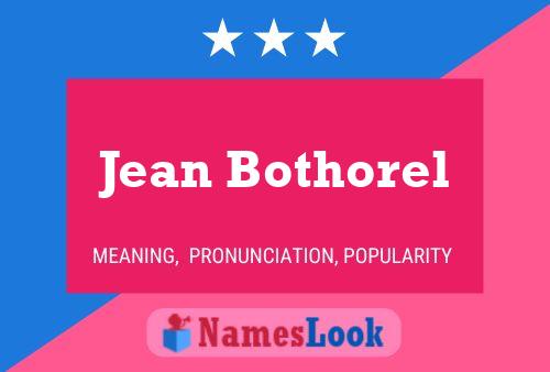 Постер имени Jean Bothorel