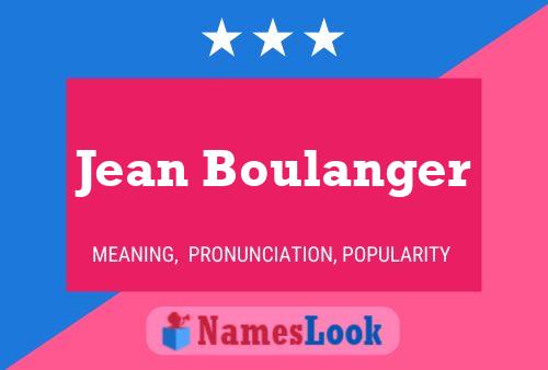 Постер имени Jean Boulanger