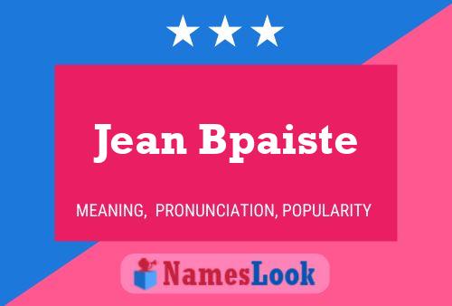 Постер имени Jean Bpaiste