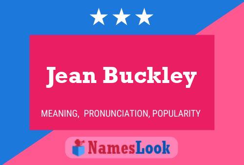 Постер имени Jean Buckley