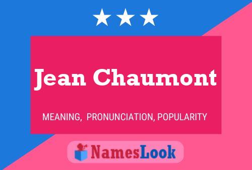 Постер имени Jean Chaumont