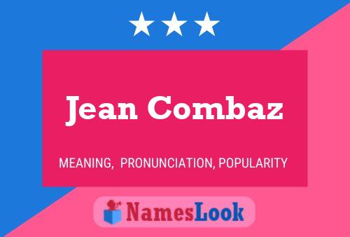 Постер имени Jean Combaz