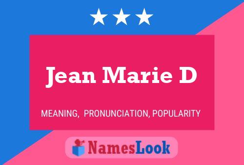 Постер имени Jean Marie D