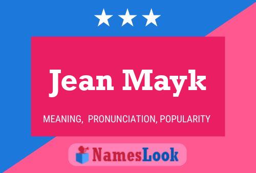 Постер имени Jean Mayk