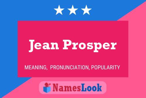 Постер имени Jean Prosper