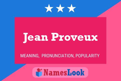 Постер имени Jean Proveux