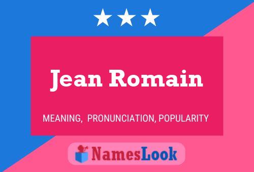 Постер имени Jean Romain