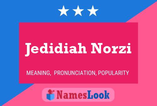 Постер имени Jedidiah Norzi