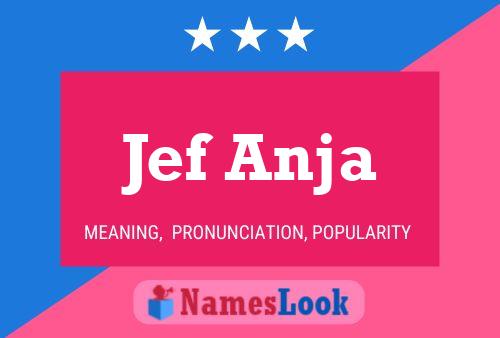 Постер имени Jef Anja